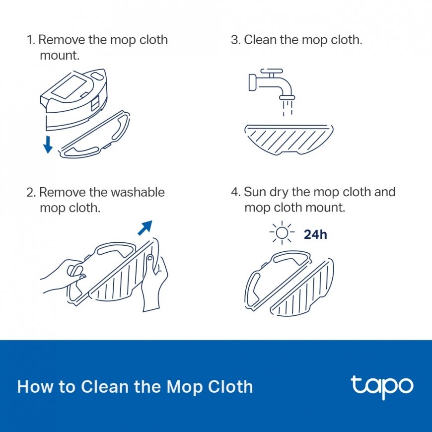 TP-Link Tapo Robot Vacuum Washable Mop Cloth – 3