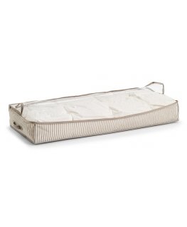 Zeller Present 14648 storage box Storage bag Rectangular Fleece Beige, White
