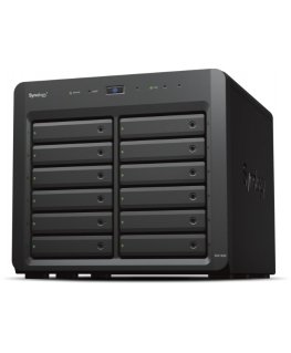 Synology DX1222 cieto disku uzglabāšanas sistēma HDD/SSD korpuss Melns 2.5/3.5"