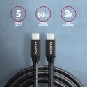 Axagon BUCM3-CM20AB USB kabelis USB 3.2 Gen 1 (3.1 Gen 1) 2 m USB C Juoda Axagon BUCM3-CM20AB USB kabelis USB 3.2 Gen 1 (3.1 Gen 1) 2 m USB C Juoda