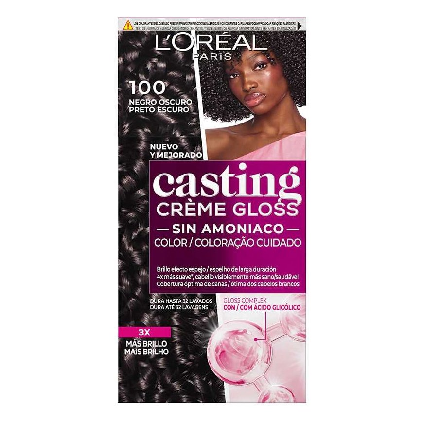 L`Oreal CASTING CREME GLOSS 100-Dark Black