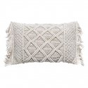 Atmosphera Decorative cushion with tassels MACRAME, 30 x 50 cm, beige Atmosphera Decorative cushion with tassels MACRAME, 30 x 50 cm, beige