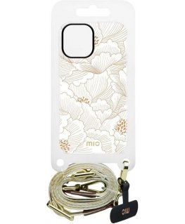 Dėklas MIO Lanyard strap Baltas Roses