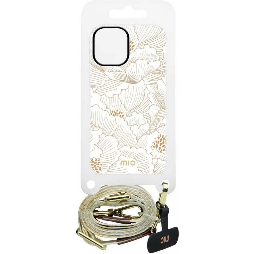 Case MIO Lanyard strap White Roses