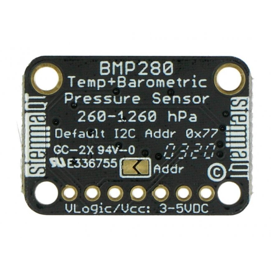 BMP280, digitaalinen barometri, paineanturi 110kPa I2C / SPI 3-5V, STEMMA QT, Adafruit 2651 – 3