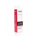 SEEK TOTI Type-C to Type-C, 1m Silicone Cable 3A, White