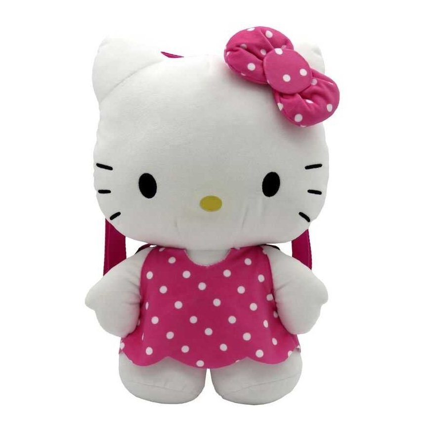 Cyp Brands Hello Kitty pink plush backpack 35cm