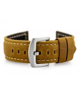 Pacific W29 leather watch strap - light brown 20mm