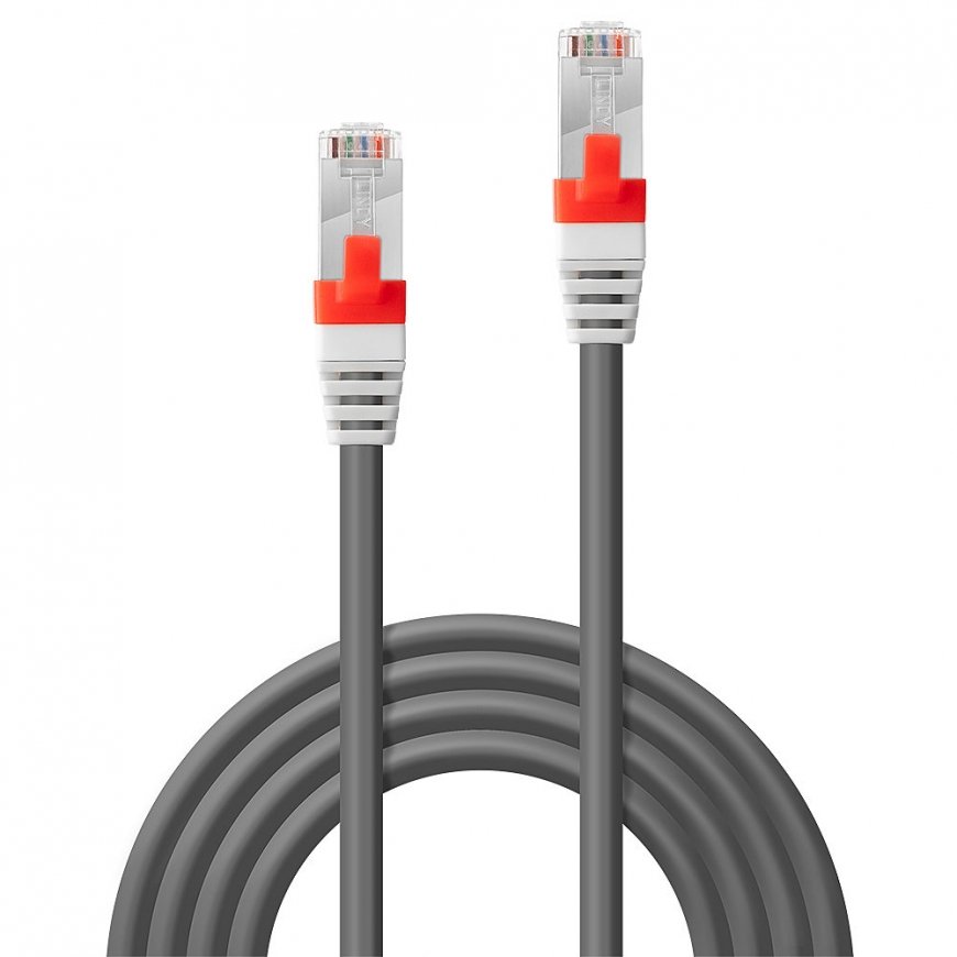Lindy 15m Cat.6A S/FTP LSZH Network Cable, Grey – 2