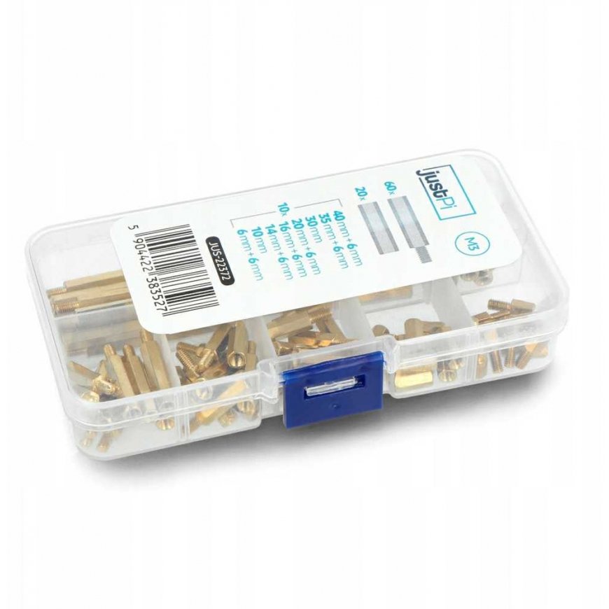 M3 tarpiklių rinkinys - rinkinys E - 80 vnt - justPi – 2