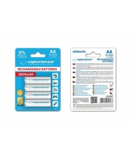 Esperanza EZA104W buitinė baterija Įkraunama baterija Nikelio-metalo hidridas (NiMH)