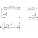 Elfen Ergodesk Basic II каркас электрического стола, белый