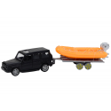 Lean Toys Black SUV with Trailer and Orange Boat for Kids Lean Toys Black SUV with Trailer and Orange Boat for Kids