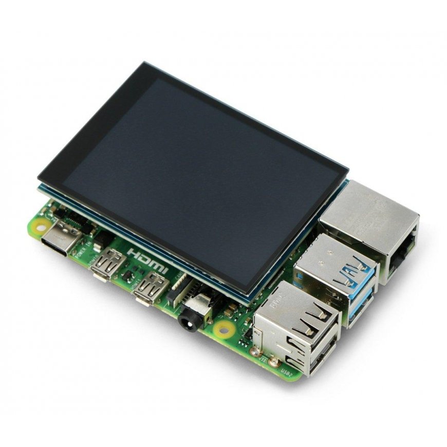 IPS LCD capacitive touchscreen 2.8" 480x640px DPI GPIO, for Raspberry Pi, Waveshare 18628 – 3