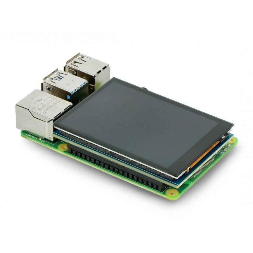 IPS LCD capacitive touchscreen 2.8" 480x640px DPI GPIO, for Raspberry Pi, Waveshare 18628 – 4