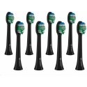 TrueLife SonicBrush Toothbrush Compact Heads, Black Standard 8-Pack
