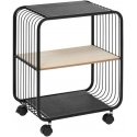 5five Simply Smart Mobile Shelf NOIR, 2-tier, metal, 43.3 x 28 x 53 cm 5five Simply Smart Mobile Shelf NOIR, 2-tier, metal, 43.3 x 28 x 53 cm