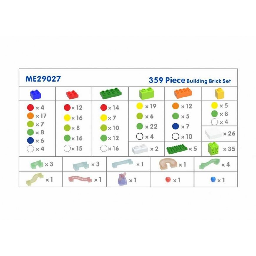 MASTERKIDZ Rakennuspalikat Pallojuoksu STEM 359 osaa – 4