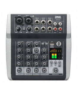 DNA QMX602 analooghelimikser 6 kanaliga sinine