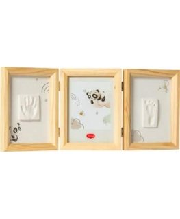 Tiny Love Double Frame komplekts mazuļa pēdiņu/rociņu nospieduma izveidošanai koka 3333166081