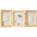 Tiny Love Double Frame komplekts mazuļa pēdiņu/rociņu nospieduma izveidošanai koka 3333166081 Tiny Love Double Frame komplekts mazuļa pēdiņu/rociņu nospieduma izveidošanai koka 3333166081
