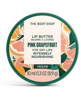 The Body Shop Pink Grapefruit Lip Butter - Nourishing and Protective Lip Balm for Women 10ml