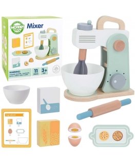 WOOPIE Green Wooden Kitchen Faucet Mixer with Accessories 11 pcs.