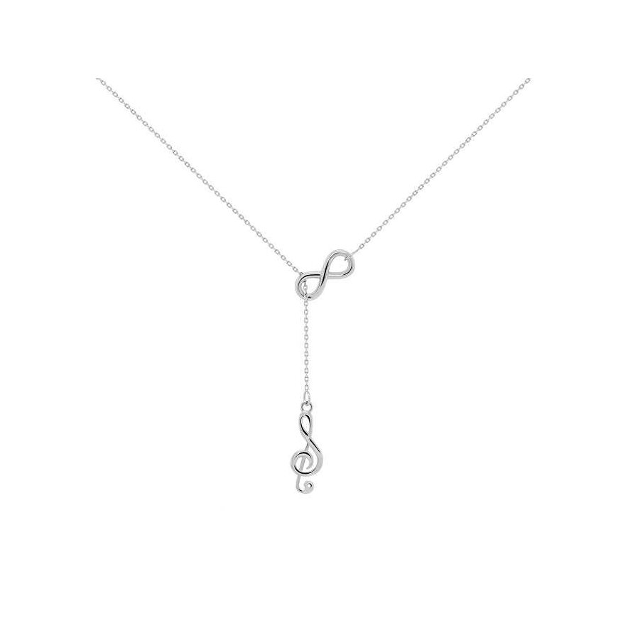 Brilio Silver Brilio Silver Timeless silver pendant Treble clef NCL25W