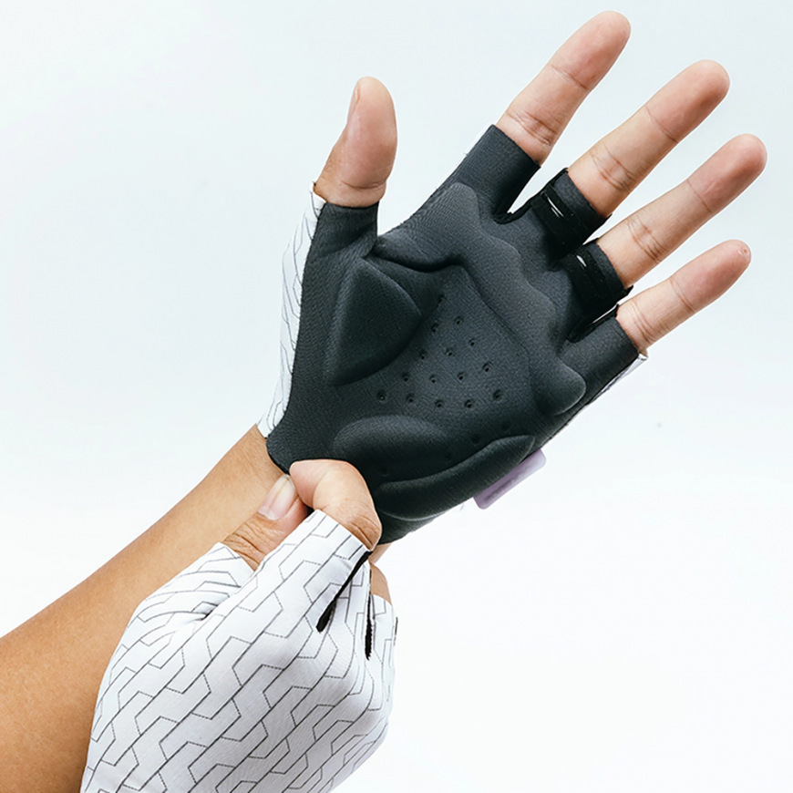 Rockbros MTB cycling gloves size: S - white and black – 2