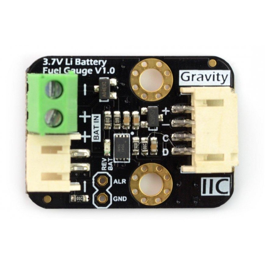 DFRobot Gravity I2C -akun varaustason mittari – 3