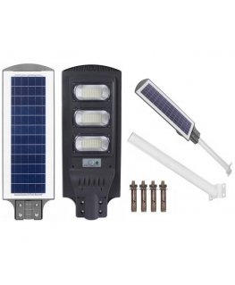 Päikeselamp JOCKER 120 + 12W paneel + 12 000 mAh + pult