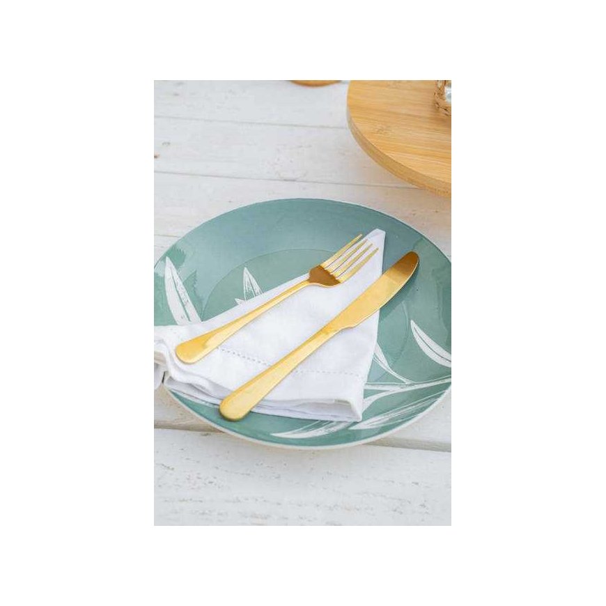 Secret De Gourmet PIECES Porcelain tableware for 6 persons, leaf pattern, 18 pcs. – 2