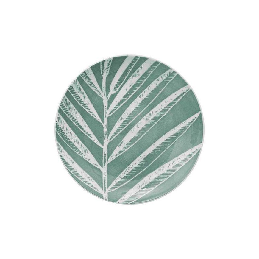 Secret De Gourmet PIECES Porcelain tableware for 6 persons, leaf pattern, 18 pcs. – 4