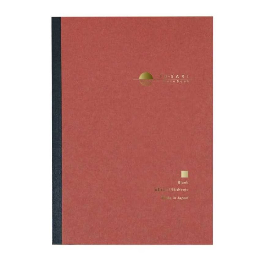 Notebook "YU-SARI" A5, inner pages with 8mm lines | color: red NYN-A501-W
