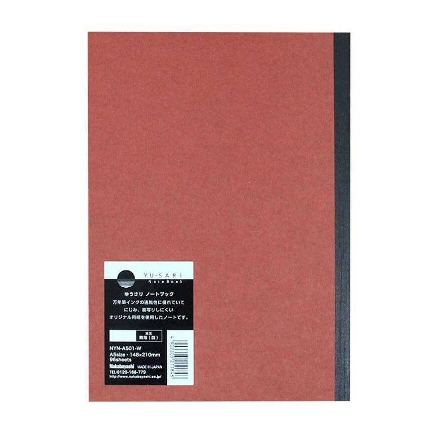Notebook "YU-SARI" A5, inner pages with 8mm lines | color: red NYN-A501-W – 2