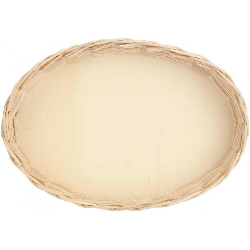 Wicker basket for oval midollin baking dish - brown, 30 cm – 3
