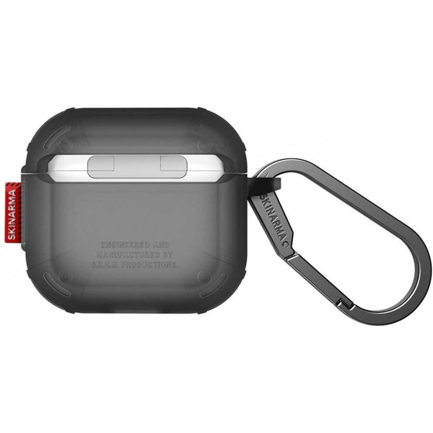 Case Skinarma Mecha CE for AirPods 4 smoke – 4
