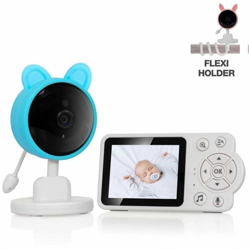 EVOLVEO Baby Monitor N3, LCD screen, IR illumination, blue