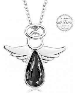 Levien Dark Crystal Necklace Angel Raphael
