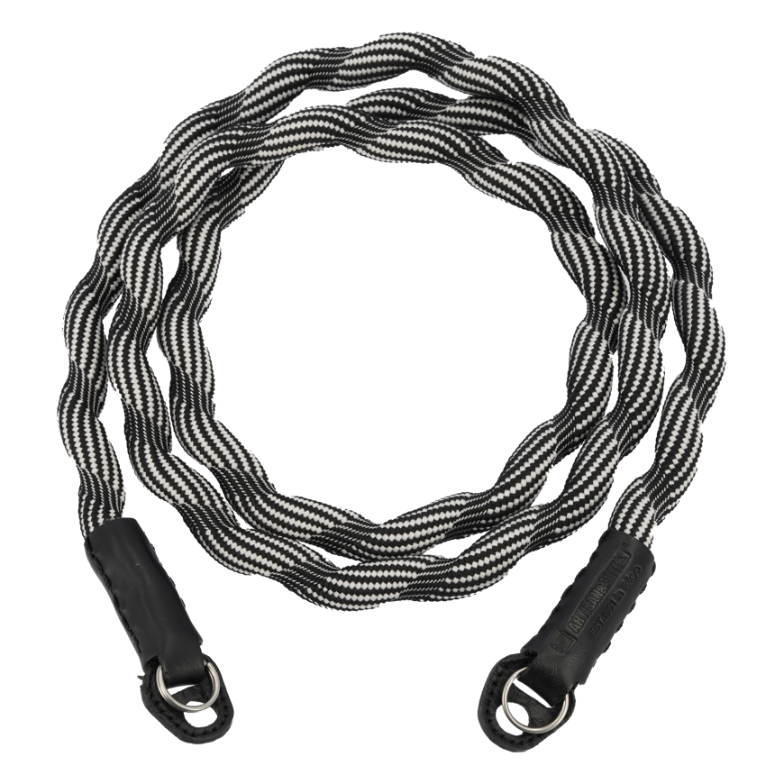 ARTISANARTIST Artisan & Artist I ACAM-708 I Spiral Cord Strap (Long), Black/White