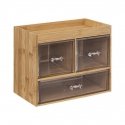 5five Simply Smart Cosmetic Organizer with Three Transparent Drawers + Shelves 5five Simply Smart Cosmetic Organizer with Three Transparent Drawers + Shelves