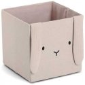Zeller Muslin toy container COZY KIDS with ears, 28 x 28 x 28 cm Zeller Muslin toy container COZY KIDS with ears, 28 x 28 x 28 cm