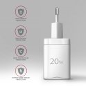 Axagon ACU-PD20W wall charger 1x QC3.0/AFC/FCP/PD type-C 20W white
