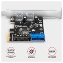 Axagon PCEU-232RS liidesekaart/adapter Sisemine USB 3.2 Gen 1 (3.1 Gen 1) Axagon PCEU-232RS liidesekaart/adapter Sisemine USB 3.2 Gen 1 (3.1 Gen 1)