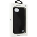 Case BMW Leather Hot Stamp do iPhone 16e black Case BMW Leather Hot Stamp do iPhone 16e black