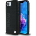 Case BMW Leather Hot Stamp do iPhone 16e black Case BMW Leather Hot Stamp do iPhone 16e black