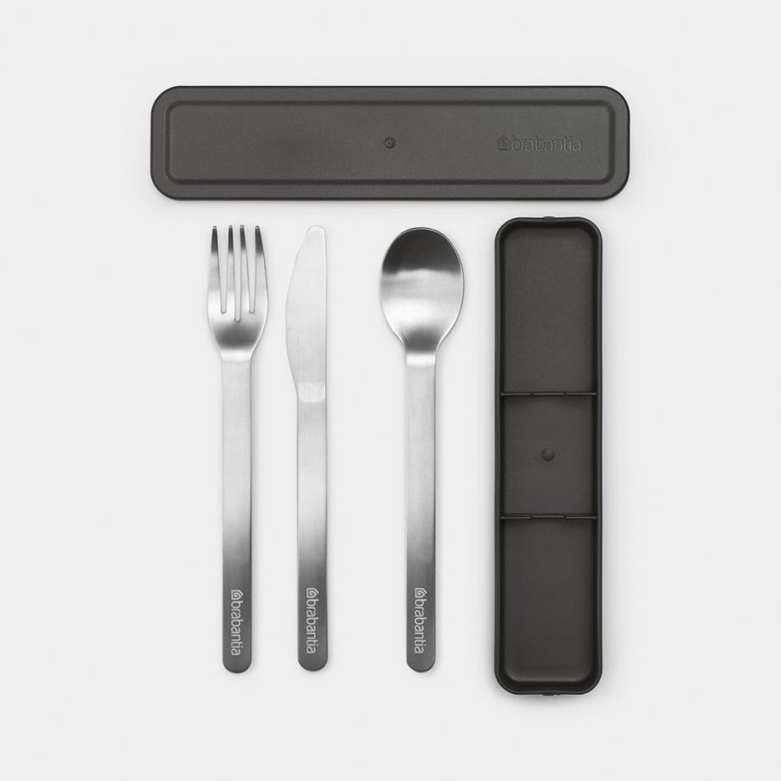 Brabantia Make & Take galda piederumu komplekts 3 pcs Pelēks, Nerūsējošs tērauds