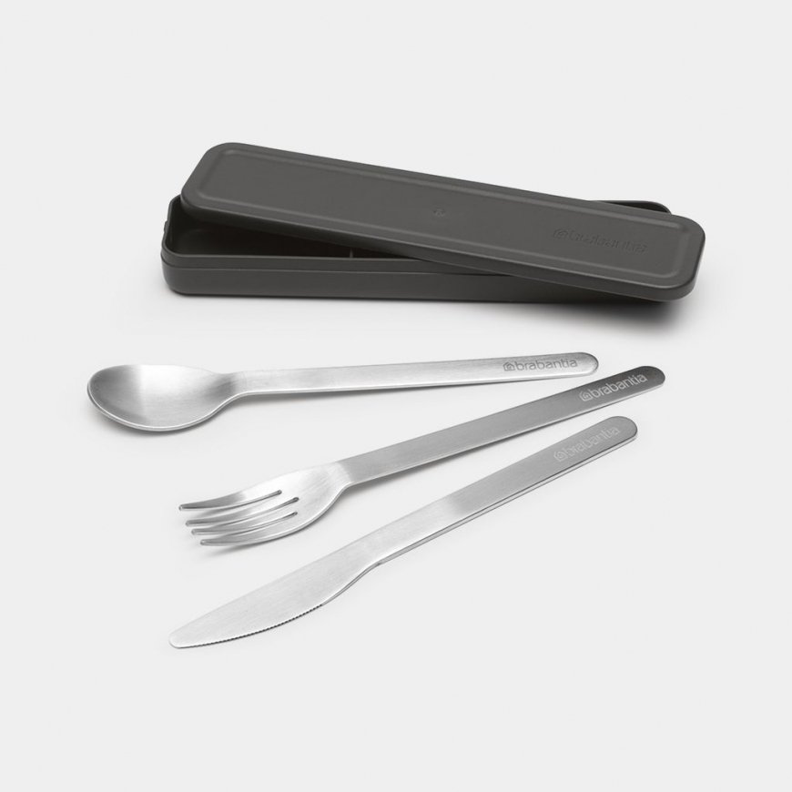 Brabantia Make & Take stalo įrankių rinkinys 3 vnt Pilka, Nerūdijančiojo plieno – 3
