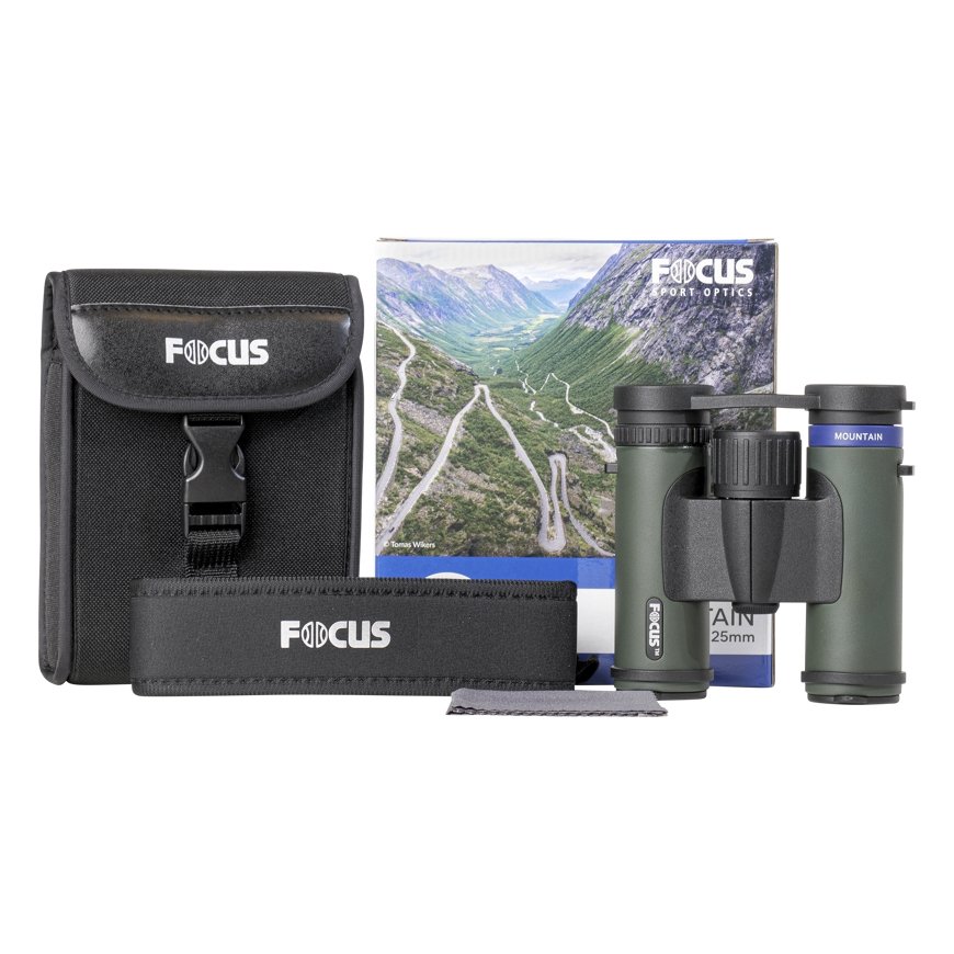 Focus Nordic Mountain 10x25 binoklis BaK-4 Zaļš – 5