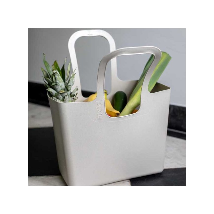 Multifunctional shopping bag, beach bag XL - white, KOZIOL – 4